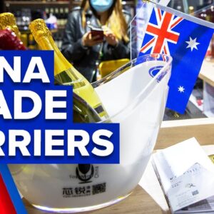 China extends war on Australian imports to wine | 9 News Australia