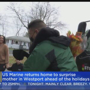 Westport Marine Surprises His Mom With Special Delivery