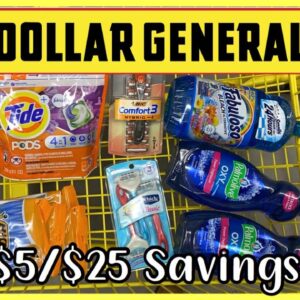 Dollar General | $5/$25 Breakdowns | 2 Transactions Under $10 | Saved Over $40 | Meek’s Coupon Life