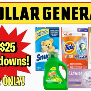 Dollar General | $5/$25 Breakdowns- 5 Essential Deals Under $10 | 12/12 ONLY | Meek's Coupon Life