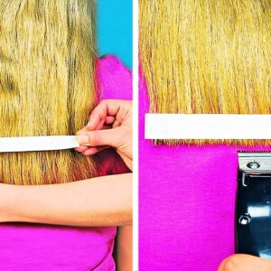23 WAYS TO CUT HAIR LIKE A PRO || HAIR HACKS AND TIPS