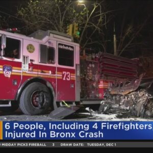6 Hurt When Fire Truck Collides With Car In The Bronx