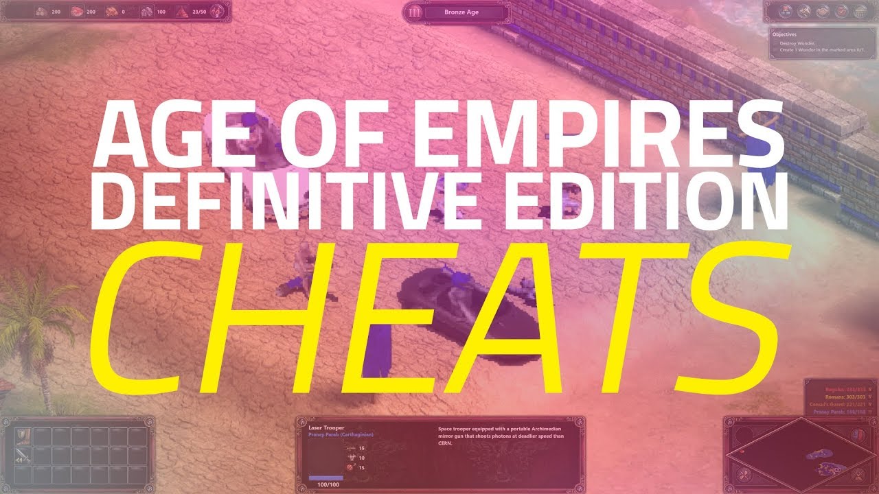 Cheats Age Of Empires Definitive Edition