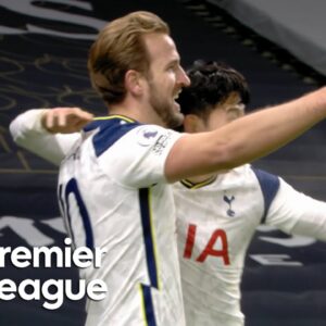 Harry Kane goes bar-down to give Tottenham 2-0 lead v. Arsenal | Premier League | NBC Sports