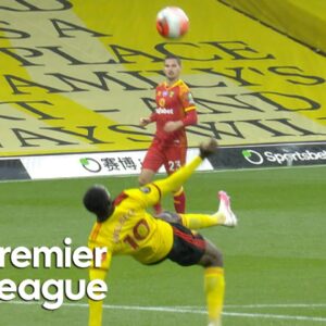 Danny Welbeck bicycle kick puts Watford in front of Norwich City | Premier League | NBC Sports