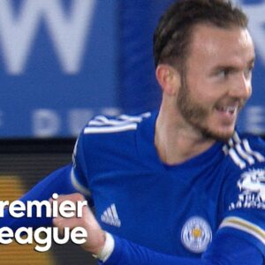 James Maddison slots Leicester City in front of Brighton | Premier League | NBC Sports