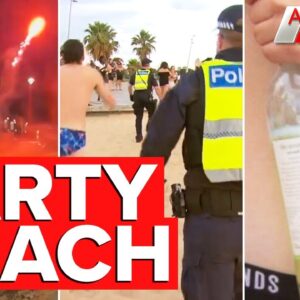 Partygoers overrun Australian tourist hotspot | A Current Affair