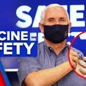 Coronavirus: Mike Pence vaccinated live on air to assure vaccine safety | 9 News Australia