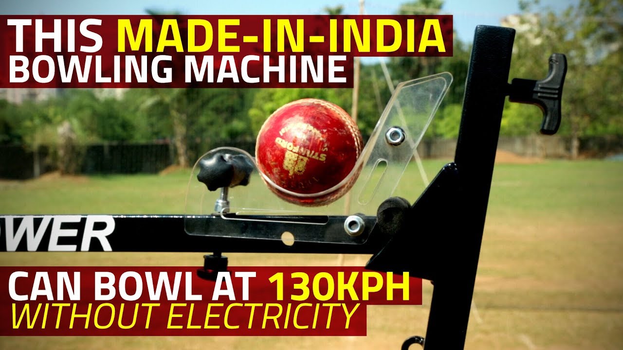 This MadeinIndia Bowling Machine Can Hit 130kph Without Electricity