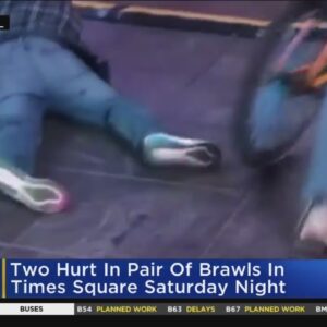 Times Square Brawl Caught On Camera