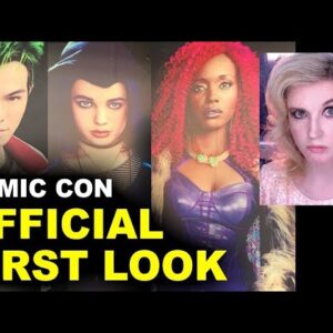 Titans TV Show Comic Con - Starfire, Beast Boy, Raven, Robin