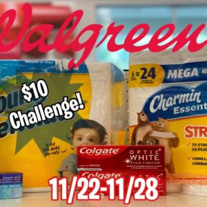 Walgreens Haul | 11/22-11/28 | $10 Challenge - Free + MM Oral Care & Cheap Paper Products! | MCL