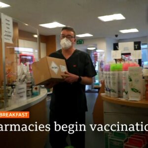 Covid-19: High Street chemists start vaccinations in England 🔴 @BBC News live - BBC