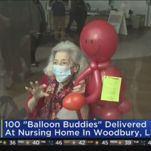 100 'Balloon Buddies' Delivered At Nursing Home In Woodbury, Long Island