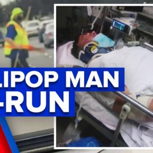 Popular lollipop man run down by hit-run driver | 9 News Australia