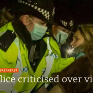 Sarah Everard: Met criticised over Clapham vigil policing @BBC News live 🔴 BBC