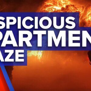 Entire apartment block cleared by out of control blaze I 9News Perth