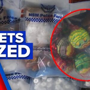 Ice disguised as lollies seized in morning raids | 9 News Australia