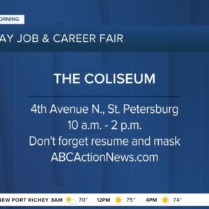 Get hired at the Tampa Bay Job and Career Fair on Monday
