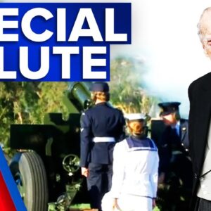 Prince Philip's death marked with 41-gun salute | 9 News Australia