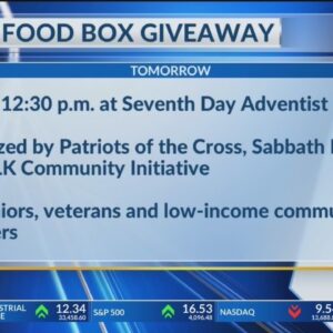 Patriots of the Cross, Sabbath Keepers, MLK CommUNITY Initiative team up for food box giveaway
